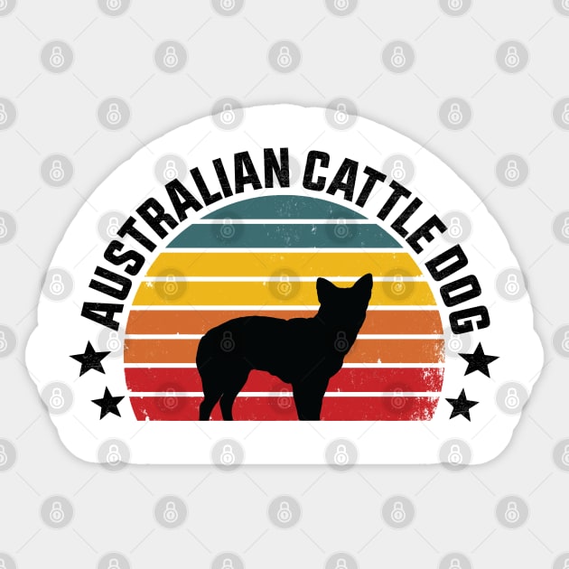 australian cattle dog, red heeler dog Sticker by mosheartstore